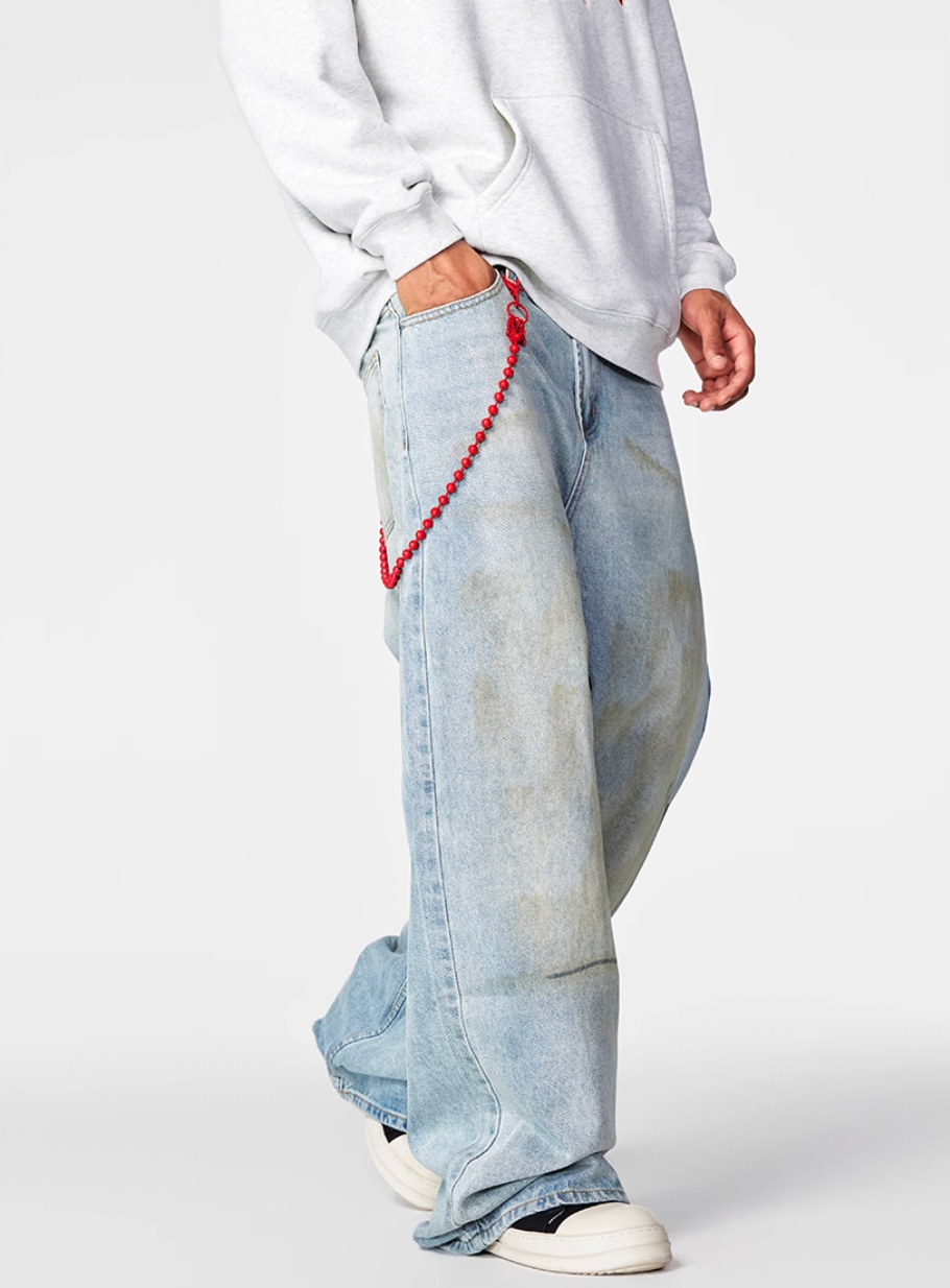 Achock Washed Distressed Baggy Jeans | Face 3 Face