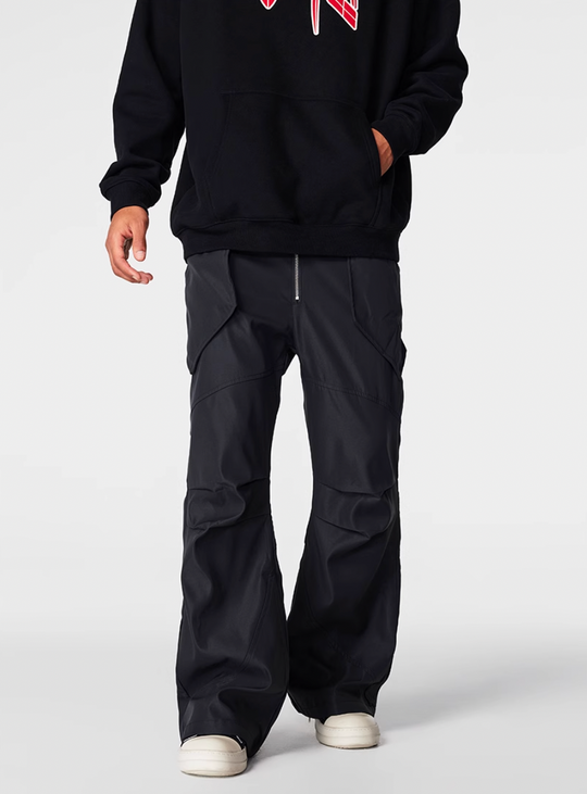 Achock Multi Zipper Patchwork Pockets Work Pants | Face 3 Face