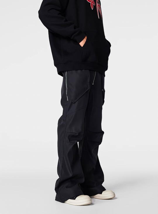 Achock Multi Zipper Patchwork Pockets Work Pants | Face 3 Face