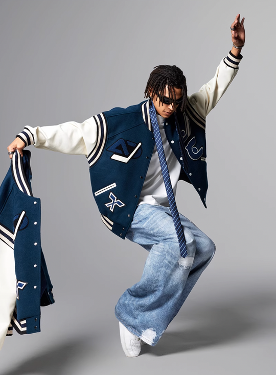 Cargo jeans | Achock Digital 3D Printing Chain Baggy Jeans | Face 3 Face