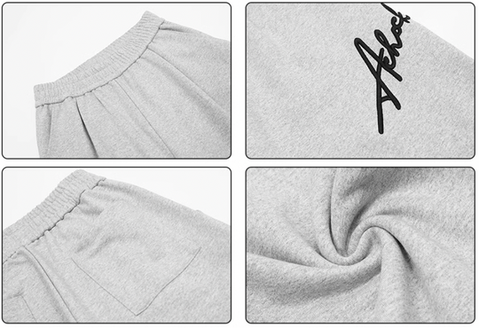 Achock Logo Embroidery Baggy Sweatpants | Face 3 Face