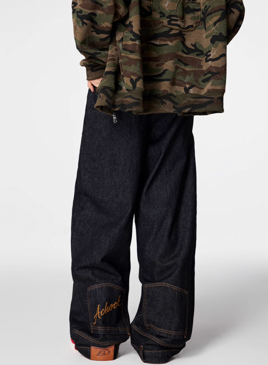 Achock Reverse Design Baggy Jeans | Face 3 Face