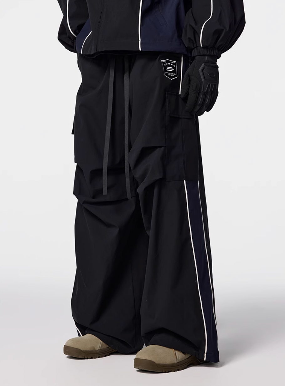 Achock Side Stripe Cargo Baggy Track Pants | Face 3 Face