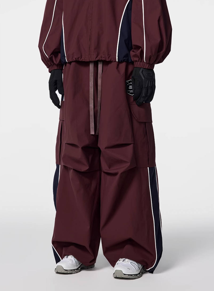 Achock Side Stripe Cargo Baggy Track Pants | Face 3 Face