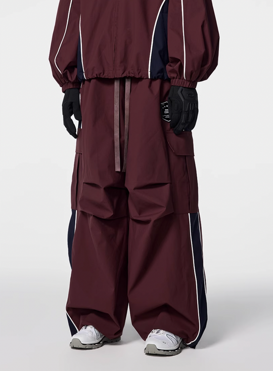 Achock Side Stripe Cargo Baggy Track Pants | Face 3 Face