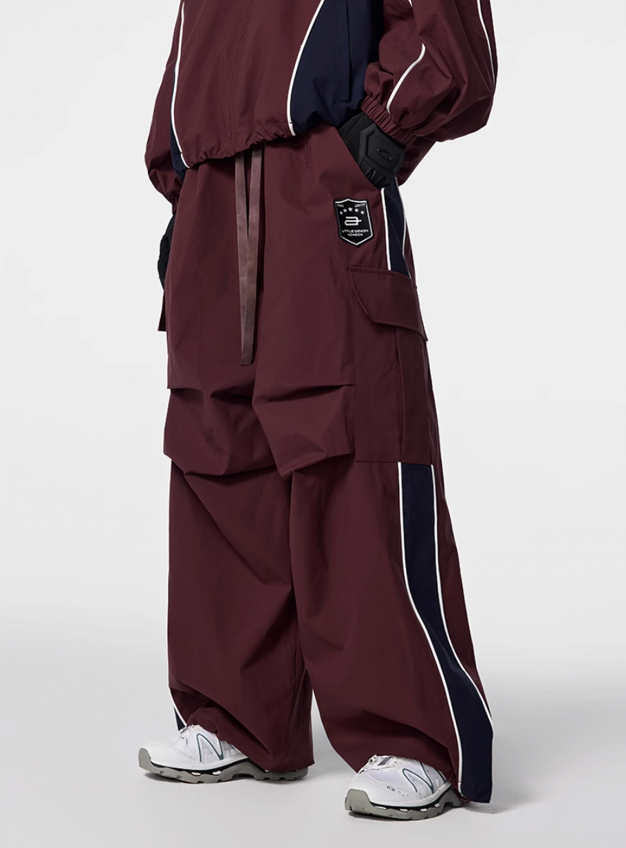 Achock Side Stripe Cargo Baggy Track Pants | Face 3 Face