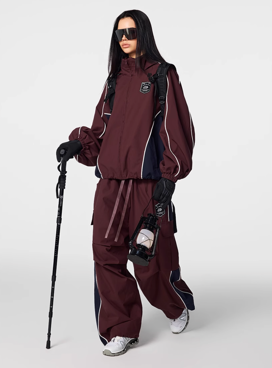 Achock Side Stripe Cargo Baggy Track Pants | Face 3 Face