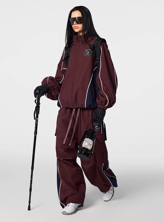 Achock Side Stripe Cargo Baggy Track Pants | Face 3 Face