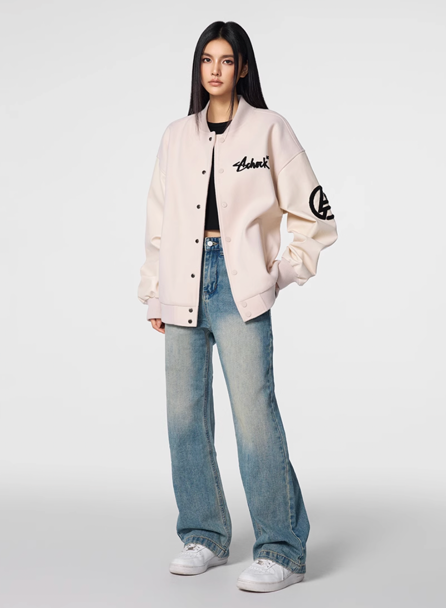 Achock Petal Embroidery Washed Jeans | Face 3 Face