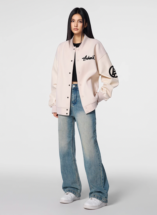 Achock Petal Embroidery Washed Jeans | Face 3 Face