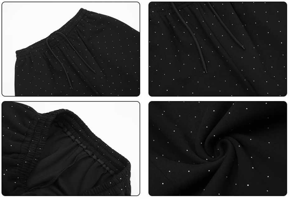 Achock Studded Baggy Sweatpants | Face 3 Face