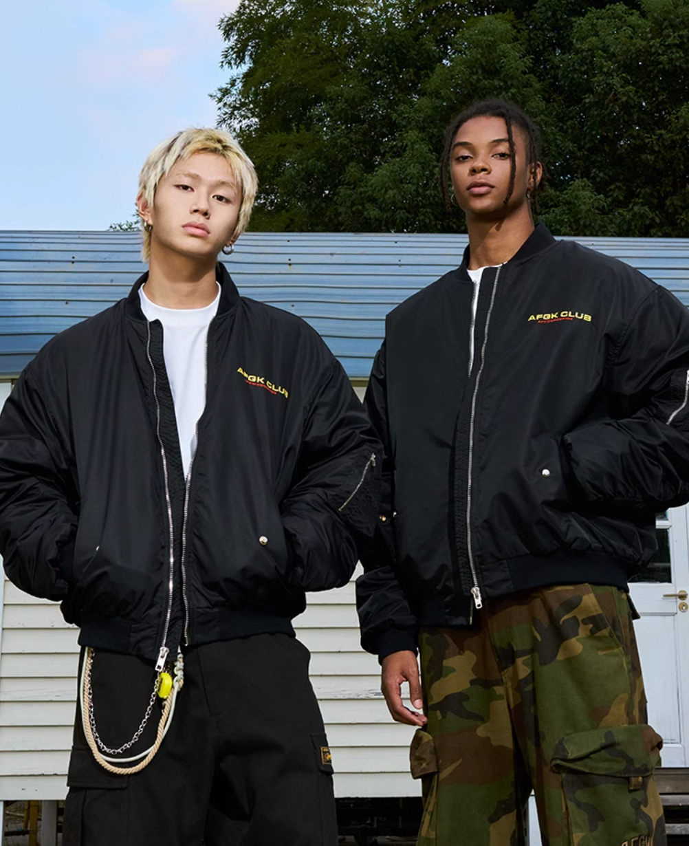 AFGK Tachometer Embroidered MA-1 Bomber Jacket | Face 3 Face