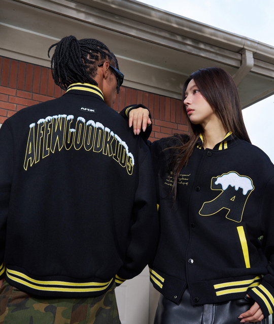 AFGK Snow Monster Embroidered Varsity Jacket | Face 3 Face
