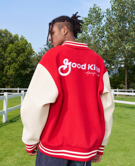 AFGK Flying Bird Embroidered Varsity Jacket | Face 3 Face