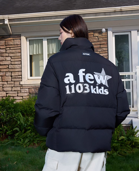 AFGK 1103 Rhinestone Embroidery Down Jacket | Face 3 Face