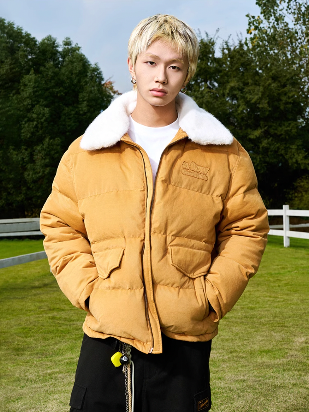 AFGK Removable Fur Collar Down Jacket | Face 3 Face