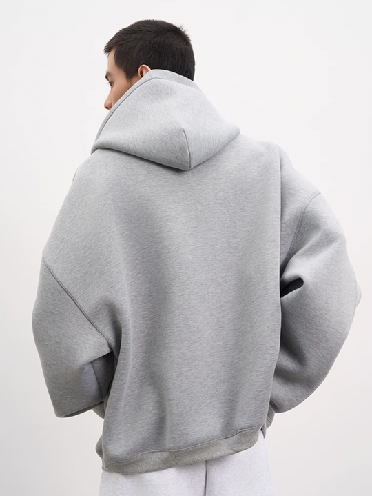 AFGK Air Layer Embroidered Oversized Zip-Up Hoodie | Face 3 Face