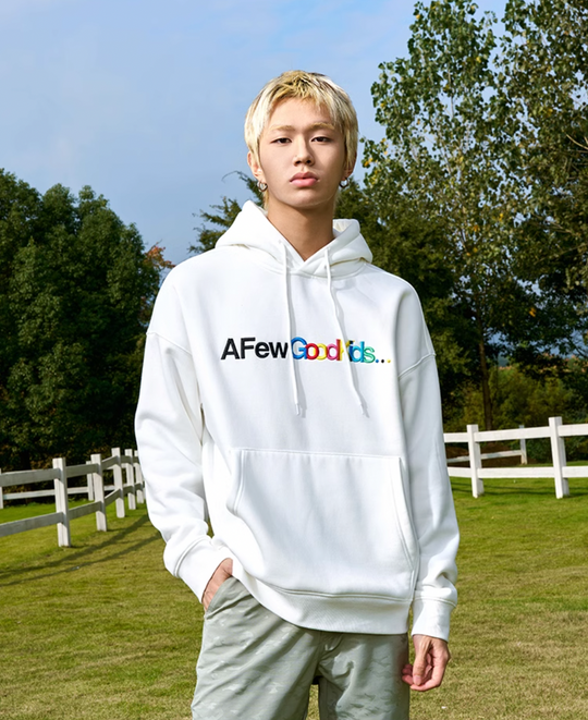 AFGK Gradient Logo Embroidered Hoodie | Face 3 Face