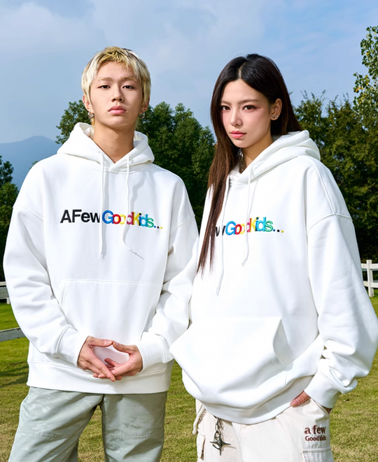 AFGK Gradient Logo Embroidered Hoodie | Face 3 Face