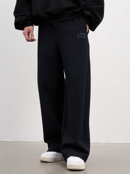 AFGK Basic Logo Draped Straight Sweatpants | Face 3 Face