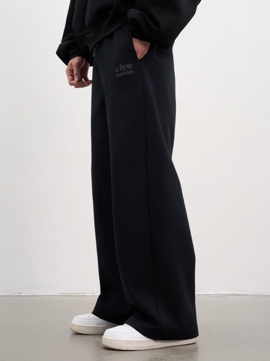 AFGK Basic Logo Draped Straight Sweatpants | Face 3 Face