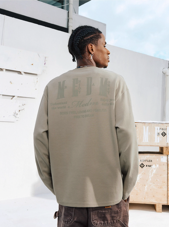 MEDM Basic Logo Comfort Temperature Long Sleeve Tee | Face 3 Face