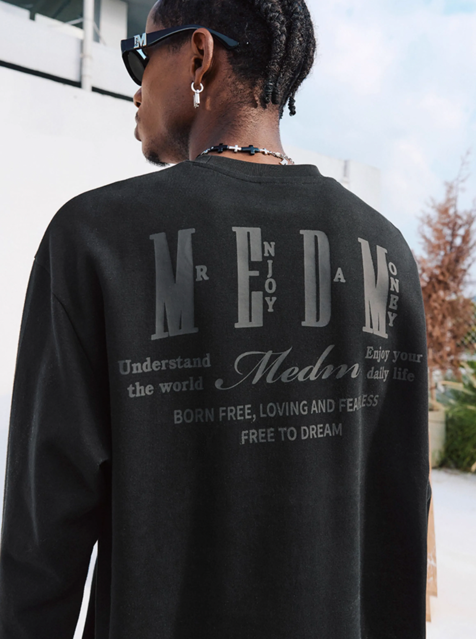 MEDM Basic Logo Comfort Temperature Long Sleeve Tee | Face 3 Face