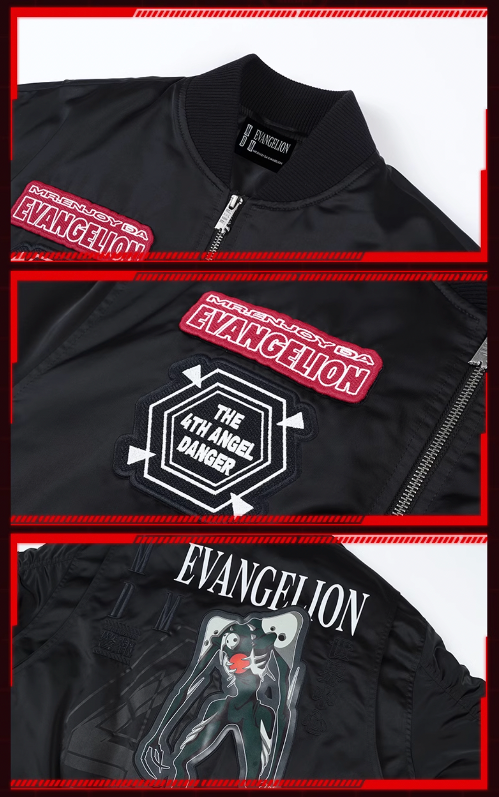MEDM x EVA Fourth Angel Sachiel MA-1 Bomber Down Jacket | Face 3 Face