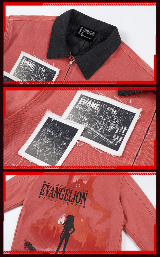 MEDM x EVA Unit-01, Unit-02 Washed Detroit Jacket | Face 3 Face