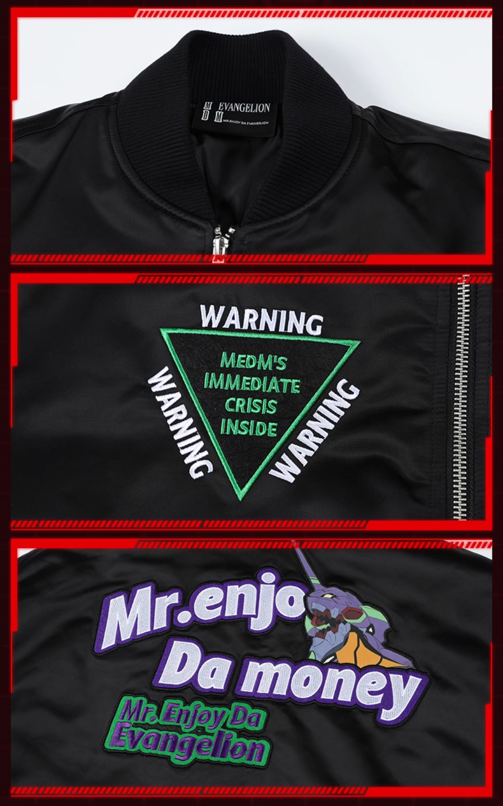 MEDM x EVA Unit-00, Unit-01, Unit-02 MA-1 Bomber Jacket | Face 3 Face