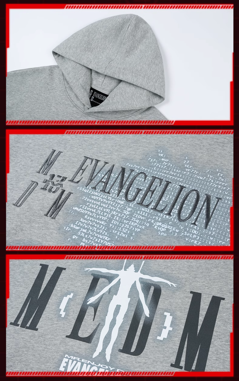 MEDM x EVA Unit-13 Kaworu Nagisa Hoodie | Face 3 Face