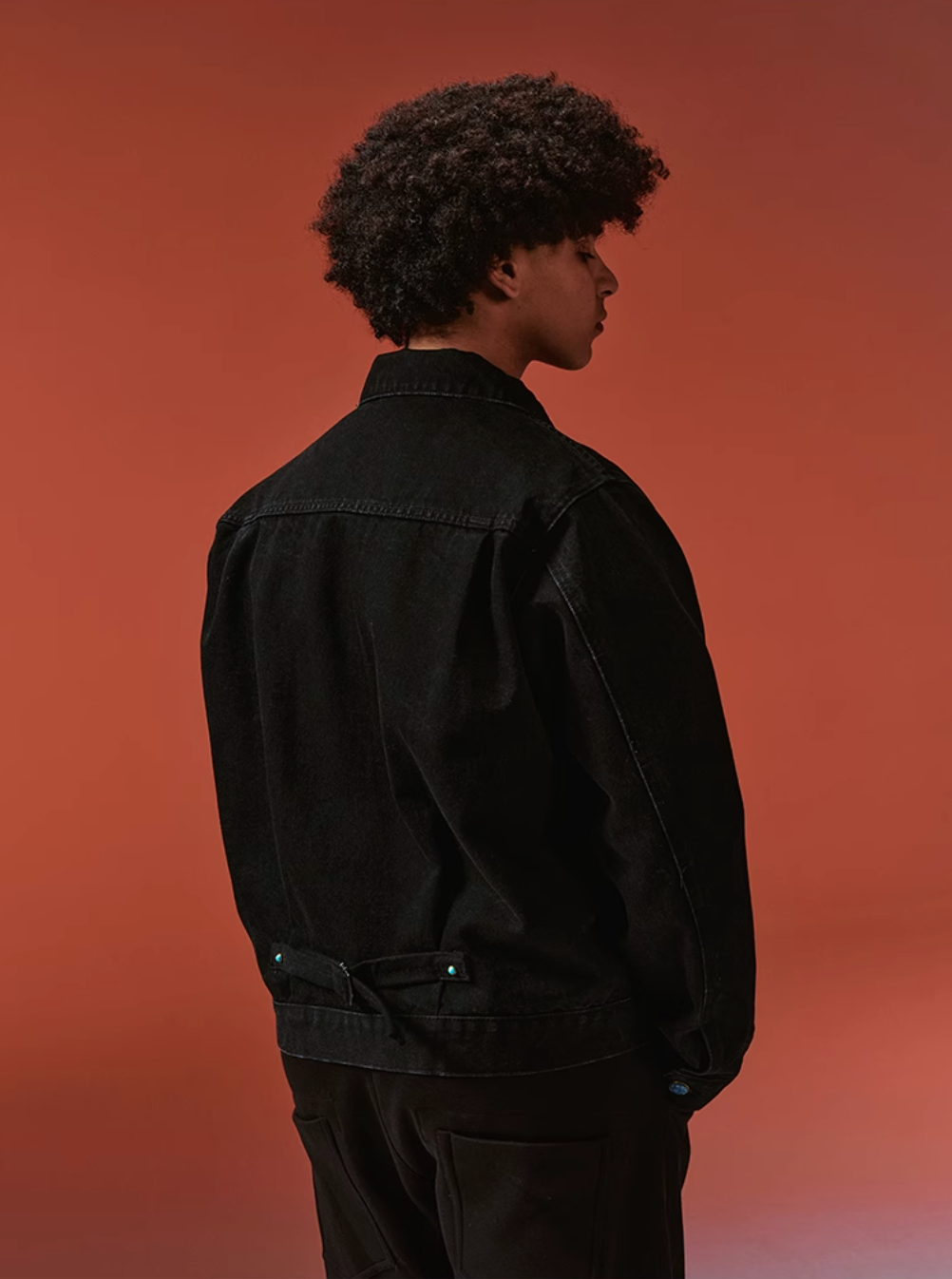 YADcrew Turquoise Pleated Type II Denim Jacket | Face 3 Face