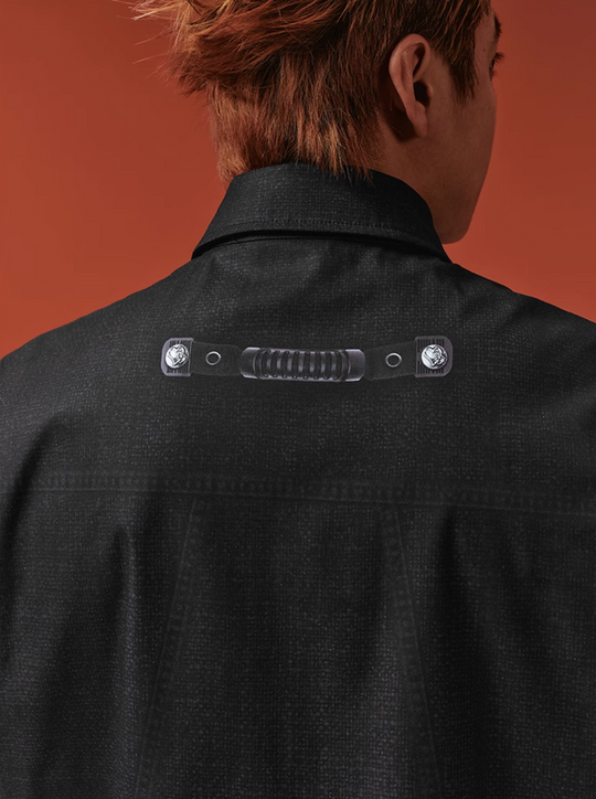 YADcrew 3D-Printed Tie & Badge Long-Sleeve Shirt | Face 3 Face