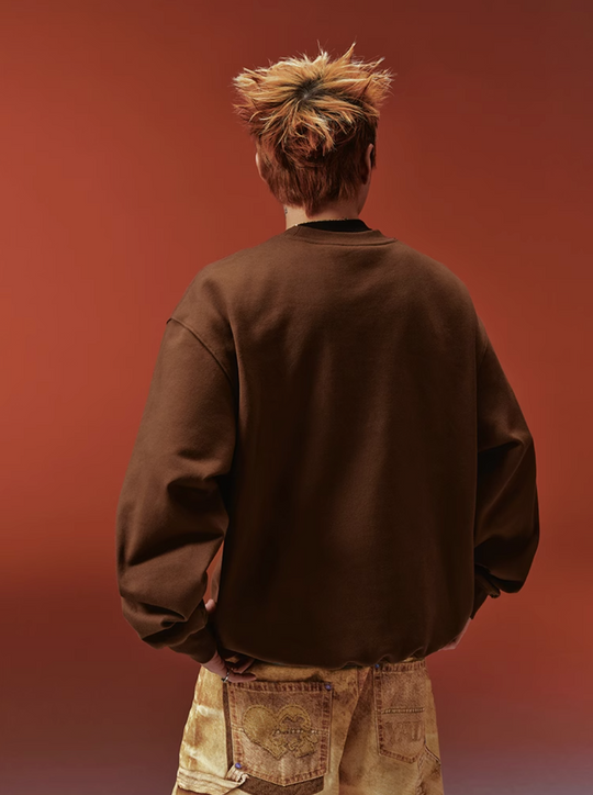 YADcrew Pearl-Embellished Snake Shadow Pattern Sweatshirt | Face 3 Face