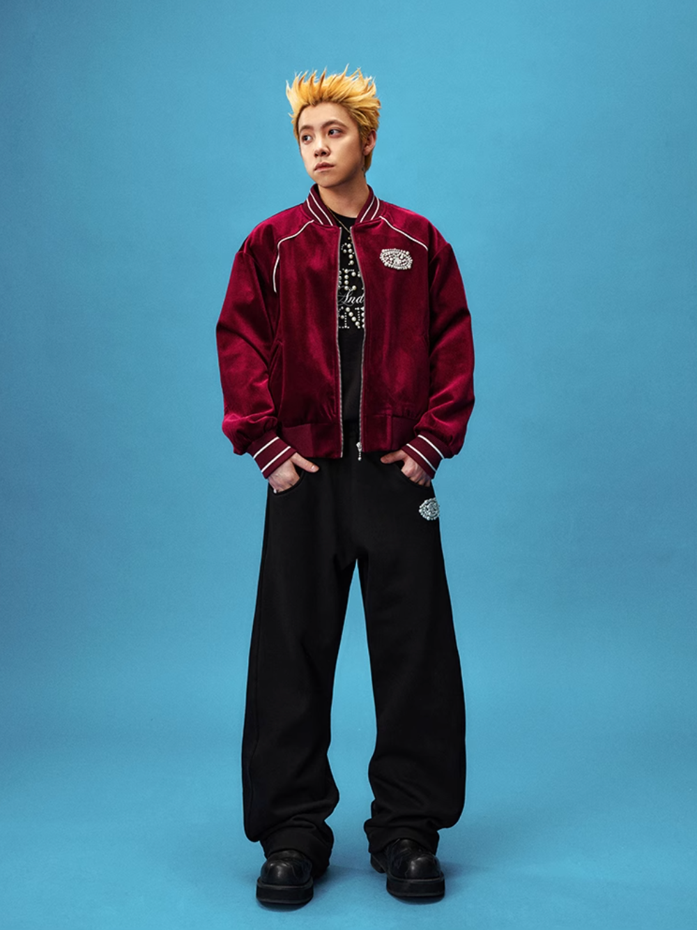 YADcrew Pearl Puzzle Logo Balloon Sweatpants | Face 3 Face