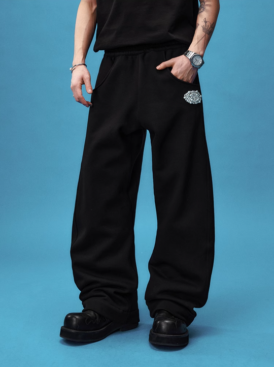 YADcrew Pearl Puzzle Logo Balloon Sweatpants | Face 3 Face