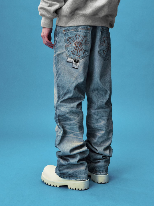 YADcrew Keychain Print Design Jeans | Face 3 Face