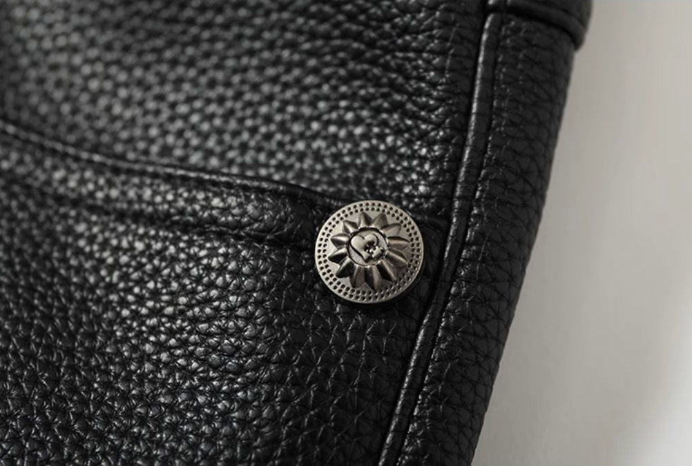 YADcrew Leather Rivet Flare Pants | Face 3 Face