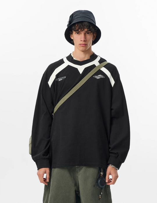 JHYQ Sports Style Design Printed Long Sleeve Tee | Face 3 Face