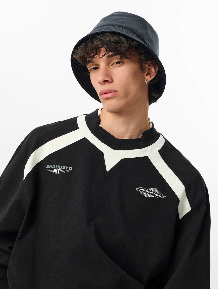 JHYQ Sports Style Design Printed Long Sleeve Tee | Face 3 Face