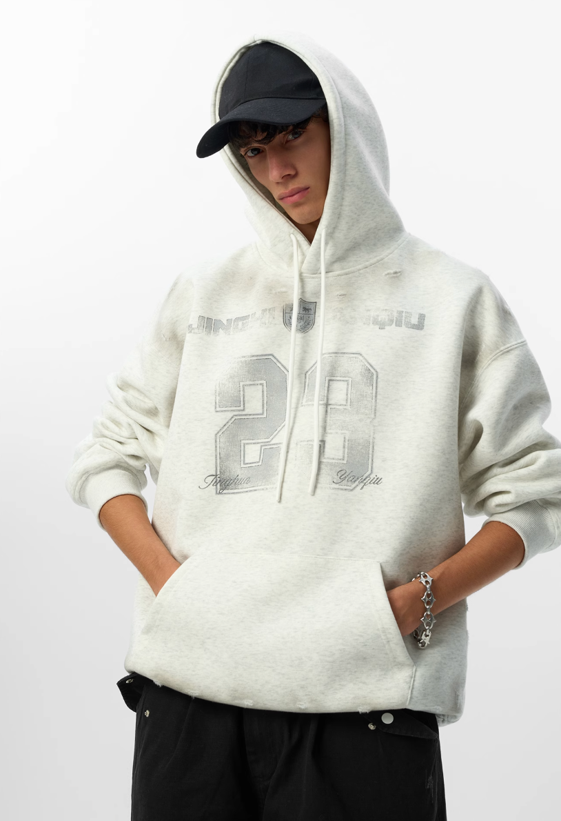 JHYQ 23 Number Printed Hoodie | Face 3 Face