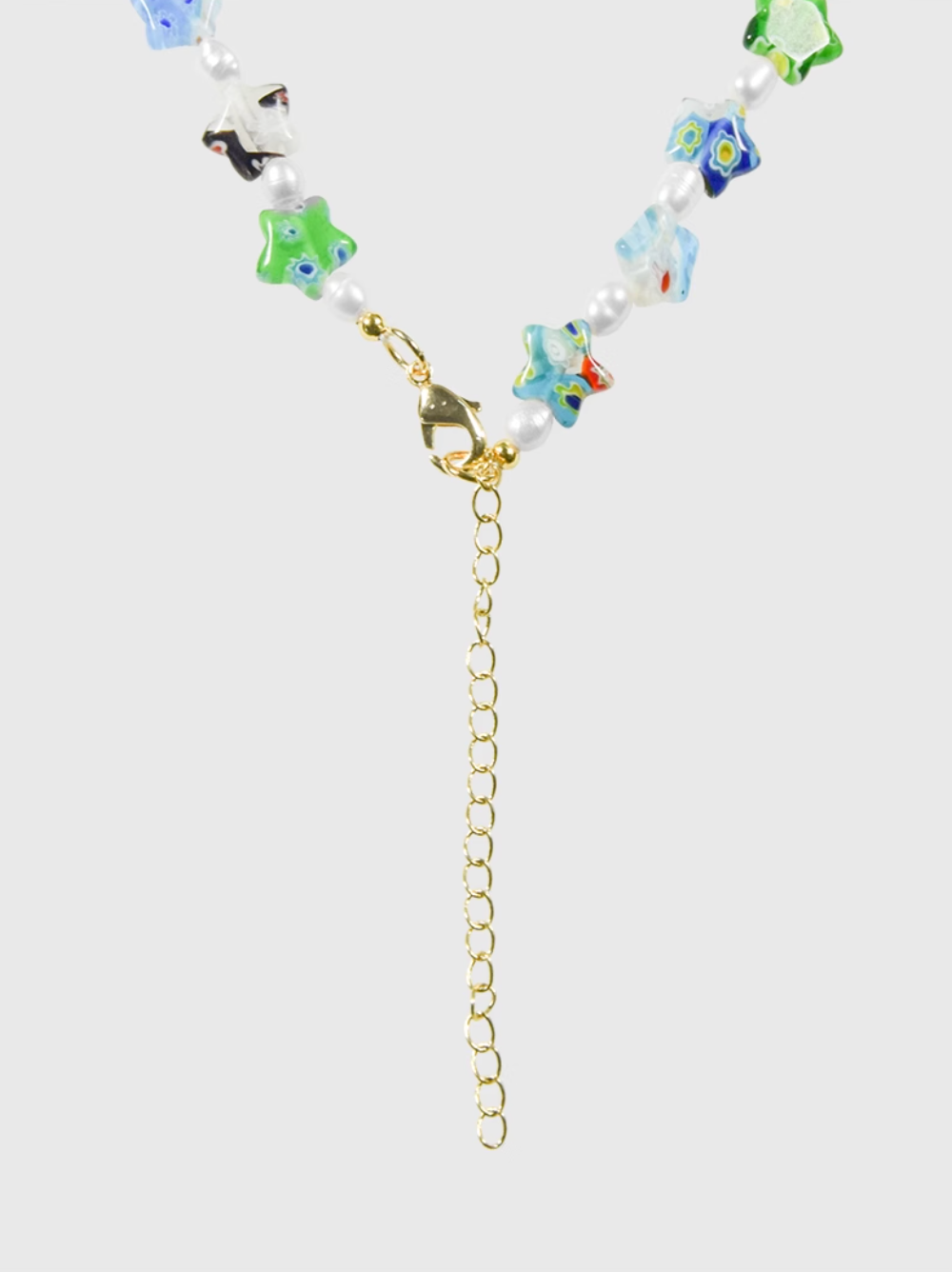 AWE Colorful Flower Star Pearl Necklace | Face 3 Face