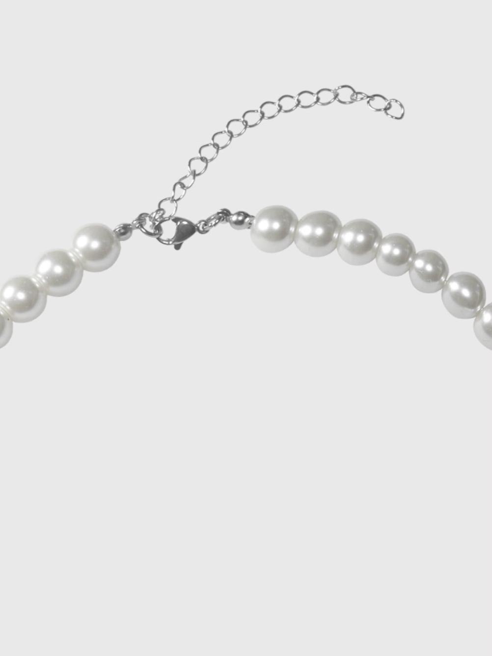 AWE Pearl Rhinestone Chain Necklace | Face 3 Face