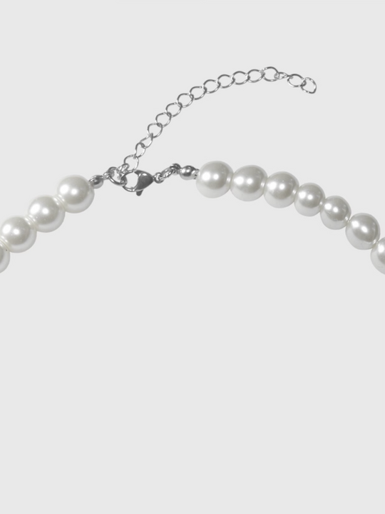 AWE Pearl Rhinestone Chain Necklace | Face 3 Face