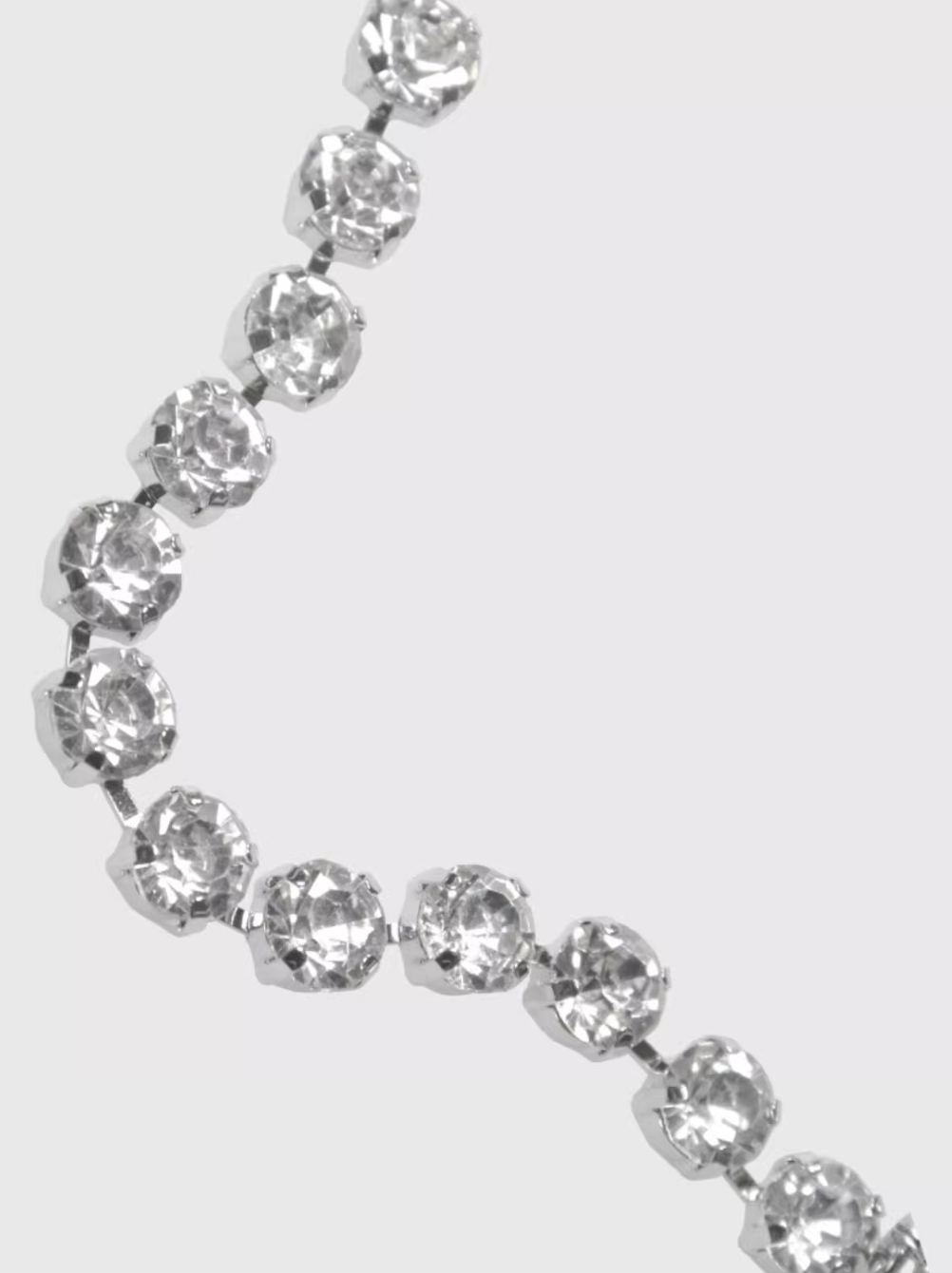 AWE Pearl Rhinestone Chain Necklace | Face 3 Face