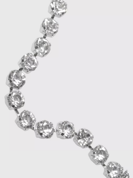 AWE Pearl Rhinestone Chain Necklace | Face 3 Face