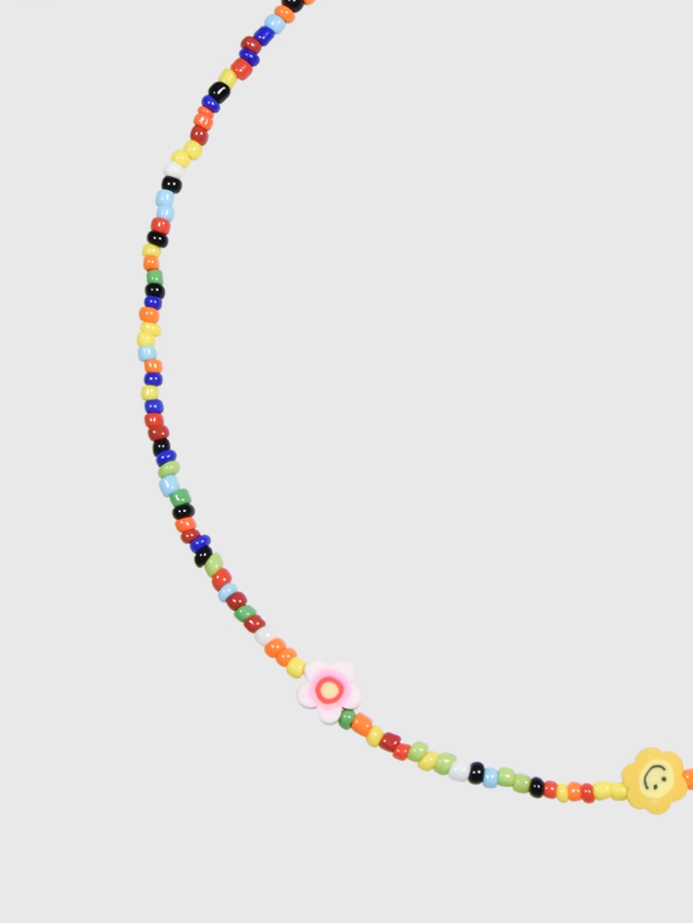 AWE Colorful Bead Smiley Flower Necklace | Face 3 Face