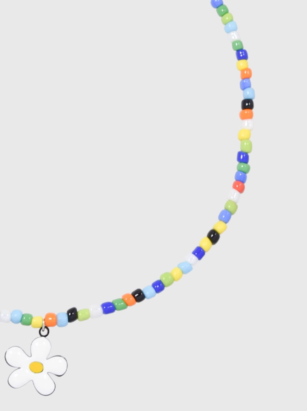 AWE Colorful Beaded Sunflower Necklace | Face 3 Face