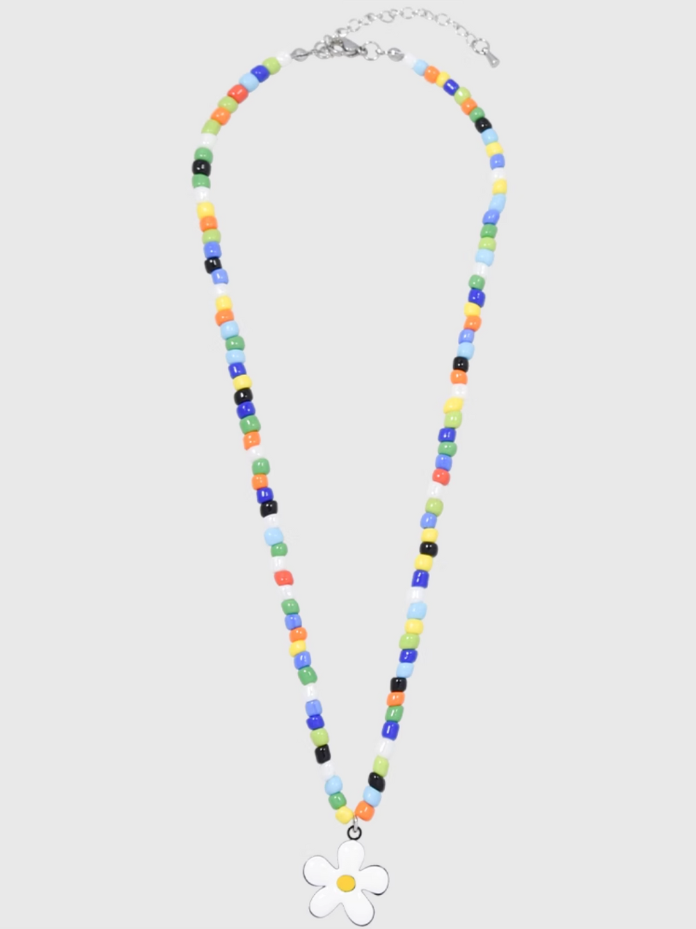 AWE Colorful Beaded Sunflower Necklace | Face 3 Face