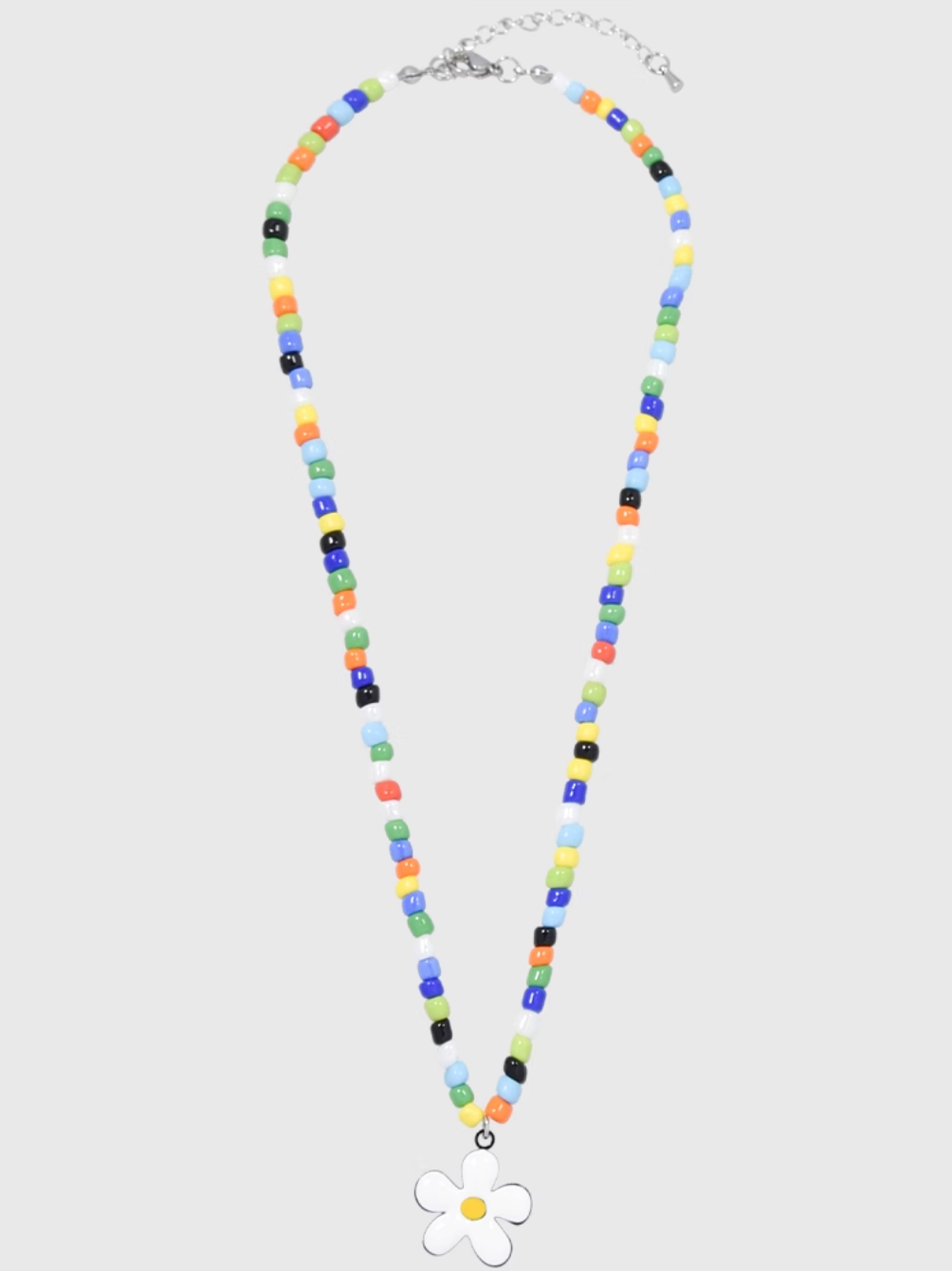 AWE Colorful Beaded Sunflower Necklace | Face 3 Face